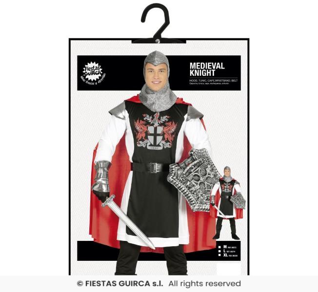 COSTUME CAVALIERE MEDIEVALE TAGLIA 54-56 XL