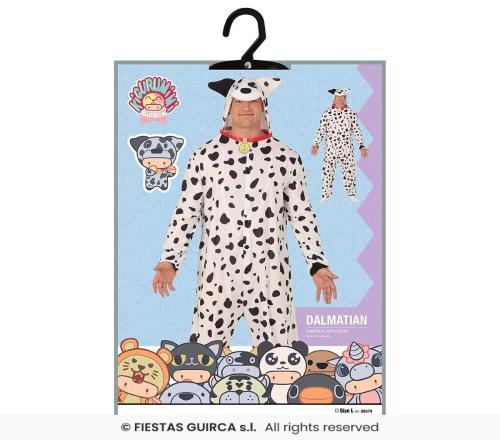 COSTUME DALMATA CAGNOLINO KIGURUMI TAGLIA 52-54 L