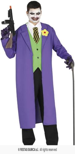 COSTUME PAGLIACCIO KILLER VIOLA JOKER BATMAN TAGLIA 54–56 XL