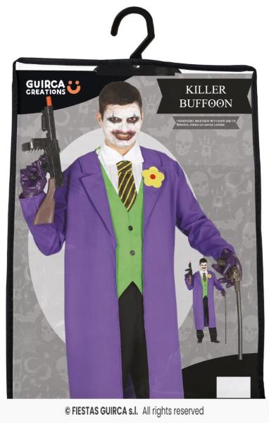 COSTUME PAGLIACCIO KILLER VIOLA JOKER BATMAN TAGLIA 54–56 XL