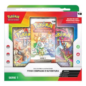POKEMON CARTE COLLEZIONE ILLUSTRAZIONE PRIMI COMPAGNI D'AVVENTURA 