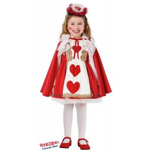 COSTUME REGINA DI CUORI DELUXE MIS. 4 ANNI