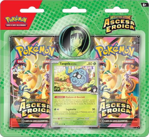 CARTE POKEMON MEGAEVOLUZIONE ASCESA EROICA TANGELA DI ERIKA