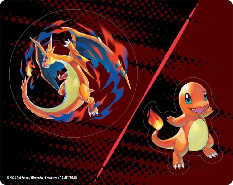 CARTE POKEMON MEGAEVOLUZIONE ASCESA EROICA COLLEZIONE CON ADESIVI - CHARMANDER