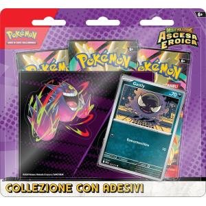 CARTE POKEMON MEGAEVOLUZIONE ASCESA EROICA COLLEZIONE CON ADESIVI - GASTLY