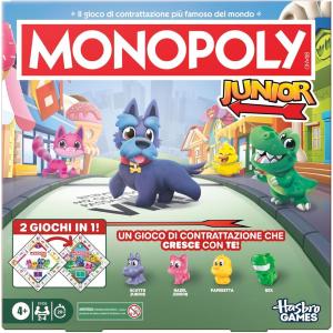 MONOPOLY JUNIOR 2 GIOCHI IN 1 NUOVA EDIZIONE