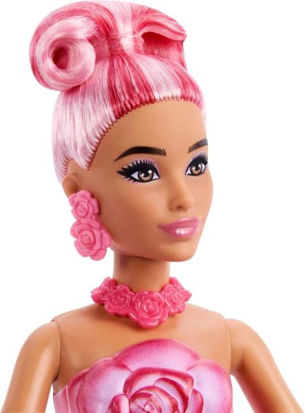 BARBIE PETAL REVEAL POP BAMBOLA FIORE ROSA ROSSA