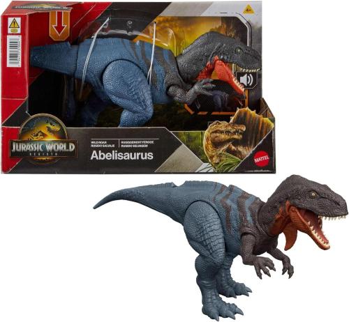JURASSIC WORLD REBIRTH RUGGITO SELVAGGIO WILD ROAR ABELISAURUS