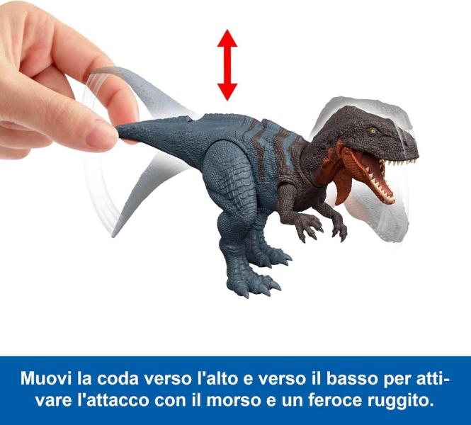 JURASSIC WORLD REBIRTH RUGGITO SELVAGGIO WILD ROAR ABELISAURUS