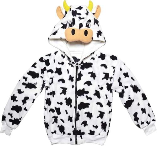 COSTUME FELPA IN PILE CON CAPPUCCIO UNISEX MUCCA TAGLIA S-M