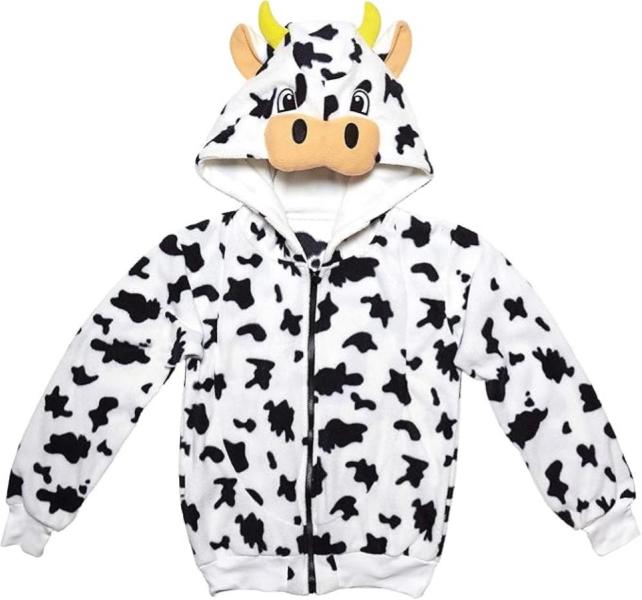 COSTUME FELPA IN PILE CON CAPPUCCIO UNISEX MUCCA TAGLIA S-M