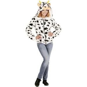 COSTUME FELPA IN PILE CON CAPPUCCIO UNISEX MUCCA TAGLIA S-M