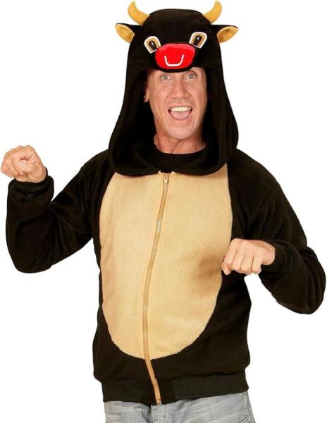 COSTUME FELPA IN PILE CON CAPPUCCIO UNISEX TORO TAGLIA L-XL