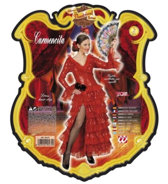 COSTUME BALLERINA SPAGNOLA CARMENCITA TAGLIA XL