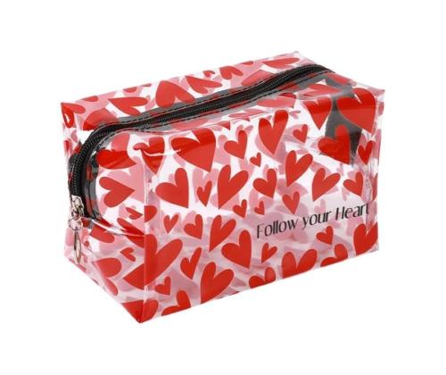 TROUSSE IN PVC FOLLOW YOUR HEART 