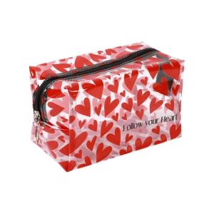 TROUSSE IN PVC FOLLOW YOUR HEART 