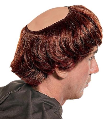 PARRUCCA CALOTTA CON CAPELLI FRATE