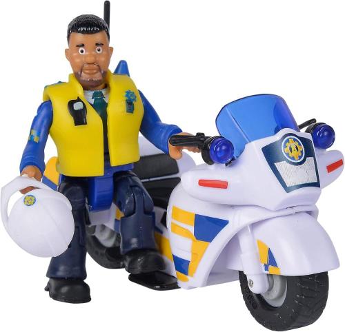 SAM IL POMPIERE - MOTO POLIZIA CON PERSONAGGIO