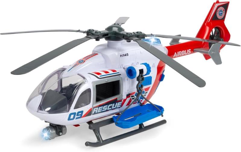 ELICOTTERO DI SALVATAGGIO AIRBUS H145 GIGANTE BIANCO E ROSSO 54 CM