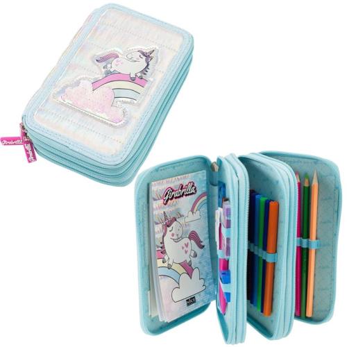 GIRABRILLA BIG PUFFER PENCIL CASE ASTUCCIO TIFFANY