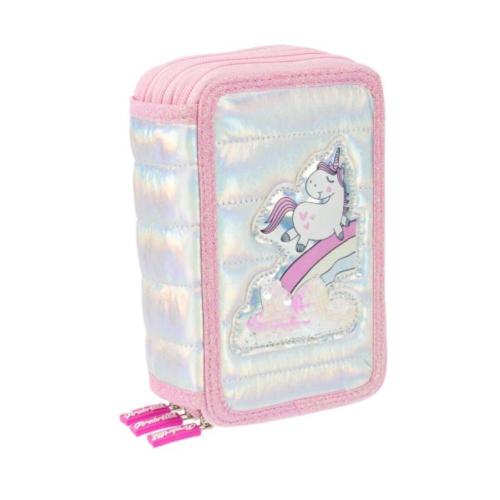 GIRABRILLA BIG PUFFER PENCIL CASE ASTUCCIO LIGHT PINK