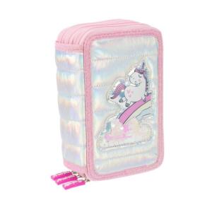 GIRABRILLA BIG PUFFER PENCIL CASE ASTUCCIO LIGHT PINK