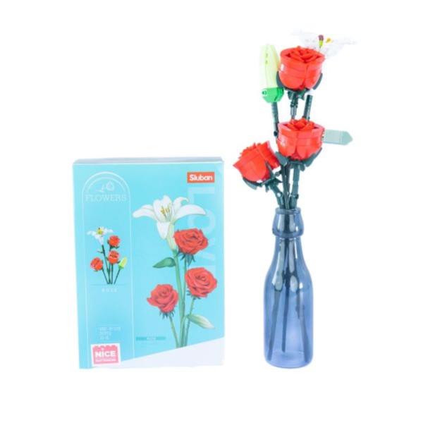 FIORI FLOWERS - ROSE CON VASO