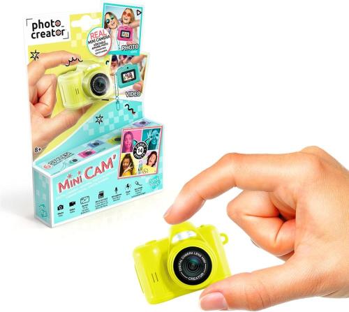 PHOTO CREATOR - MINI CAM PICCOLA FOTOCAMERA DIGITALE GIALLO FLUO