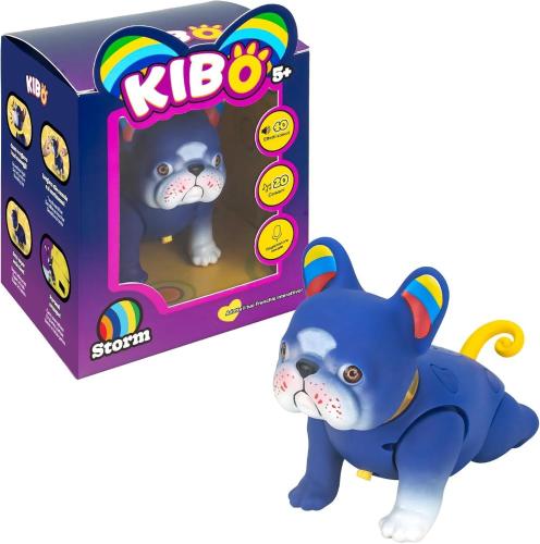 KIBO STORM CAGNOLINO INTERATTIVO ARCOBALENO BULLDOG FRANCESE BLU