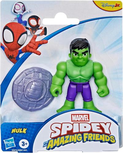 SPIDEY AND HIS AMAZING FRIENDS PERSONAGGIO CON ACCESSORIO - HULK