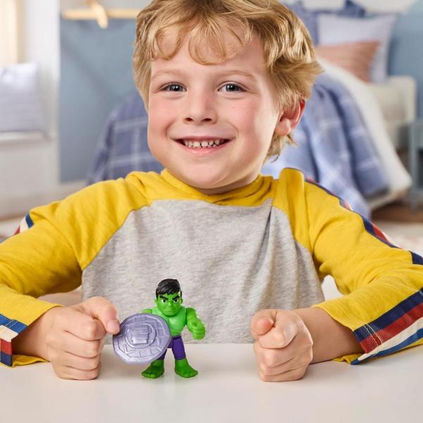 SPIDEY AND HIS AMAZING FRIENDS PERSONAGGIO CON ACCESSORIO - HULK
