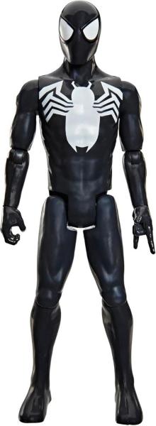 MARVEL SPIDERMAN TITAN HERO - PERSONAGGIO ARTICOLATO BLACK SUIT SPIDER-MAN CON VENOM 30 CM