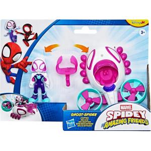 SPIDEY AND HIS AMAZING FRIENDS PERSONAGGO GHOST-SPIDER CON VEICOLO