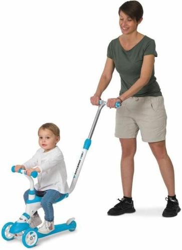 MONOPATTINO ON AND GO SCRIBBLE 5 IN 1 AZZURRO