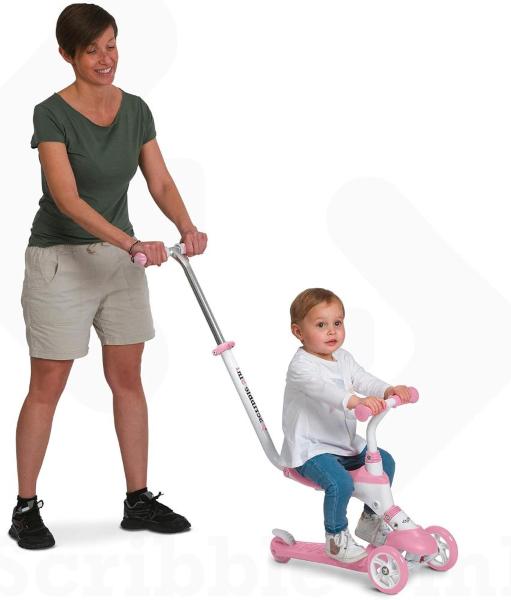 MONOPATTINO ON AND GO SCRIBBLE 5 IN 1 ROSA