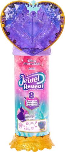 DISNEY PRINCESS - JEWEL REVEAL BAMBOLA ARIEL SIRENETTA CON ACCESSORI A SORPRESA