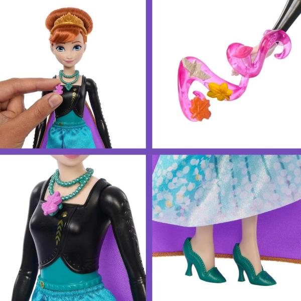 DISNEY PRINCESS - JEWEL REVEAL BAMBOLA ANNA CON ACCESSORI A SORPRESA