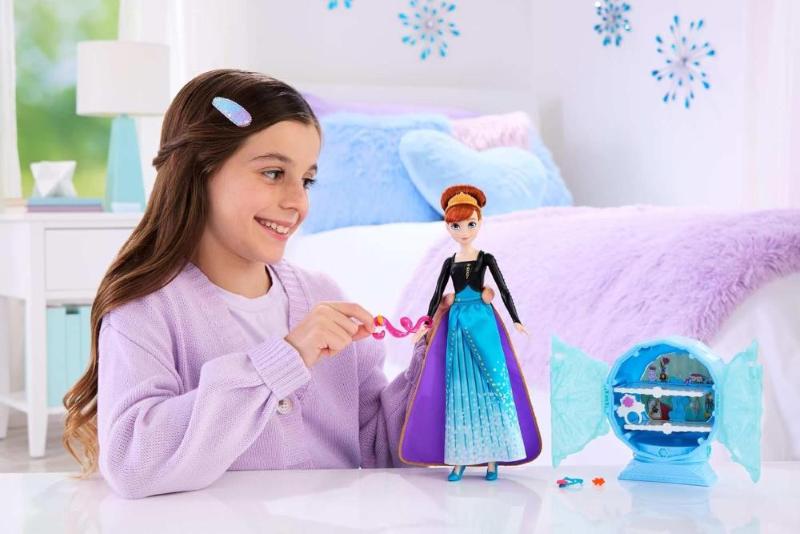 DISNEY PRINCESS - JEWEL REVEAL BAMBOLA ANNA CON ACCESSORI A SORPRESA