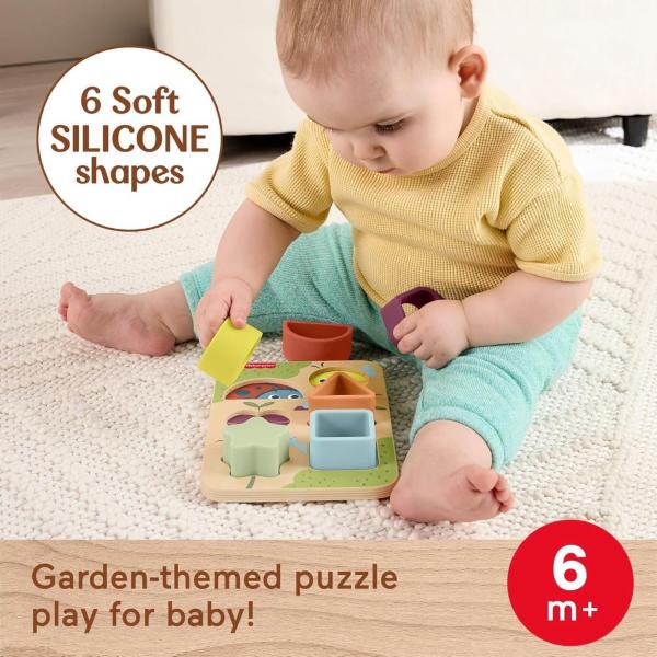 PUZZLE TROVA E CRESCI, SET IN LEGNO E SILICONE