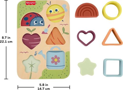 PUZZLE TROVA E CRESCI, SET IN LEGNO E SILICONE