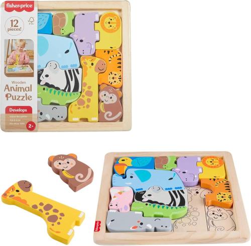 WOOD PUZZLE DEGLI ANIMALI IN LEGNO