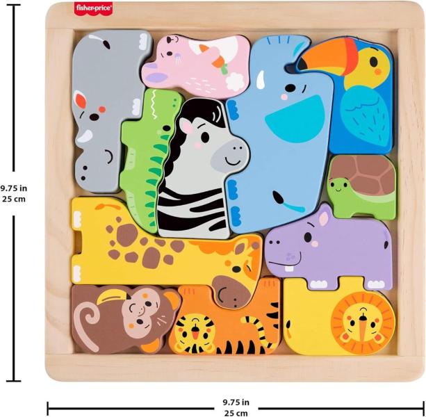 WOOD PUZZLE DEGLI ANIMALI IN LEGNO