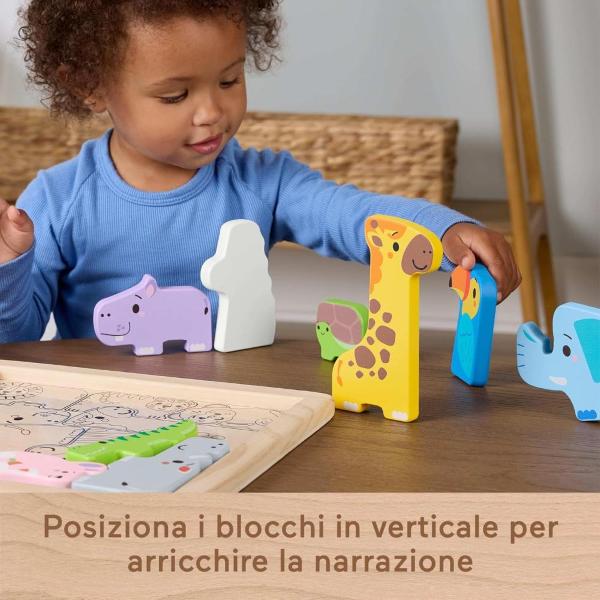 WOOD PUZZLE DEGLI ANIMALI IN LEGNO