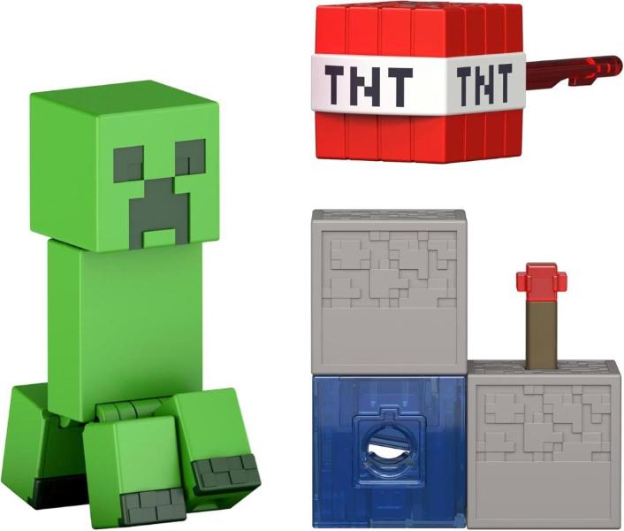 MINECRAFT PERSONAGGI CORE 8 CM - CREEPER PIETRA ROSSA