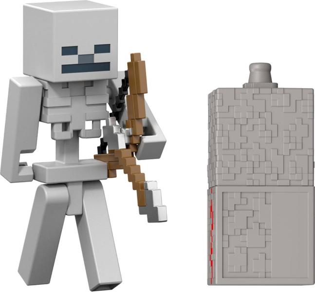MINECRAFT PERSONAGGI CORE 8 CM - SCHELETRO PIETRA ROSSA