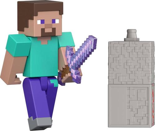 MINECRAFT PERSONAGGI CORE 8 CM - STEVE PIETRA ROSSA