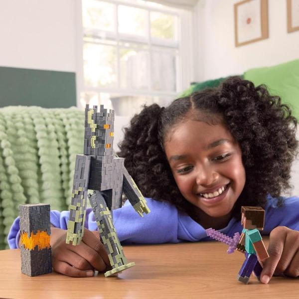 MINECRAFT PERSONAGGI CORE 8 CM - STEVE PIETRA ROSSA