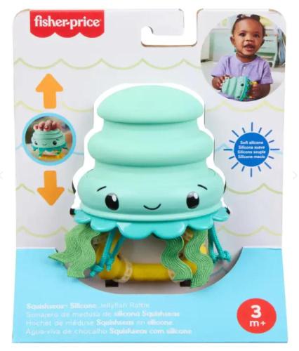 FISHER PRICE SQUISHSEAS RATTLE SONAGLINO OCEANO MEDUSA