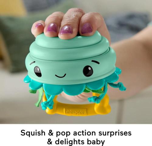 FISHER PRICE SQUISHSEAS RATTLE SONAGLINO OCEANO MEDUSA
