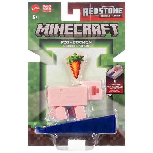 MINECRAFT PERSONAGGI CORE 8 CM - MAIALE PIETRA ROSSA